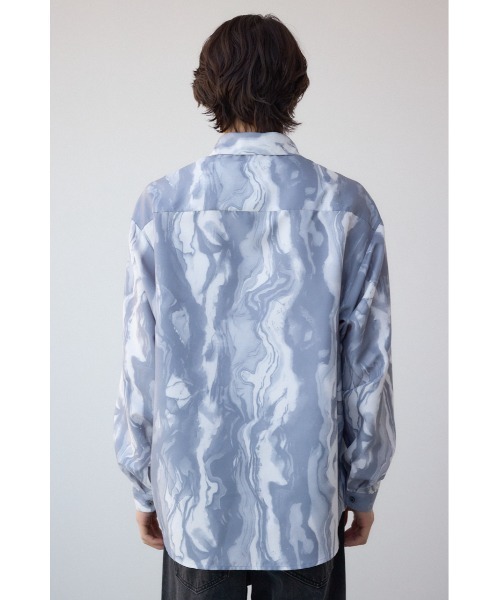 AZUL by moussy(アズールバイマウジー)の「ポリエステルスエードジェネラルシャツ(シャツ/ブラウス・メンズ・ベージュ系その他/ブルー系その他/グレー系その他/ブラック系その他・MEDIUM/LARGE)」の21枚目の写真