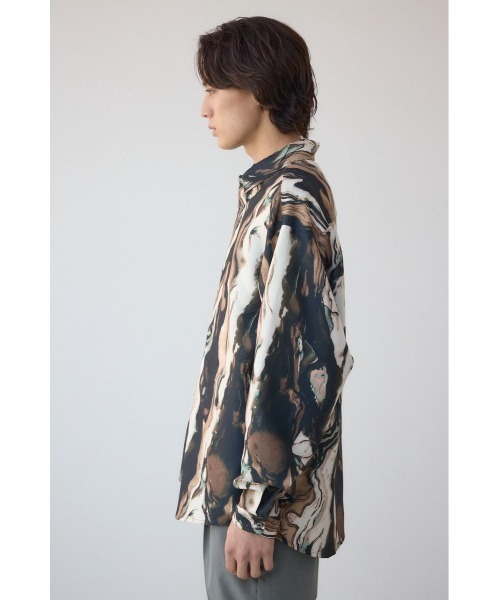 AZUL by moussy(アズールバイマウジー)の「ポリエステルスエードジェネラルシャツ(シャツ/ブラウス・メンズ・ベージュ系その他/ブルー系その他/グレー系その他/ブラック系その他・MEDIUM/LARGE)」の7枚目の写真