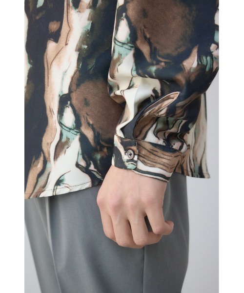 AZUL by moussy(アズールバイマウジー)の「ポリエステルスエードジェネラルシャツ(シャツ/ブラウス・メンズ・ベージュ系その他/ブルー系その他/グレー系その他/ブラック系その他・MEDIUM/LARGE)」の11枚目の写真