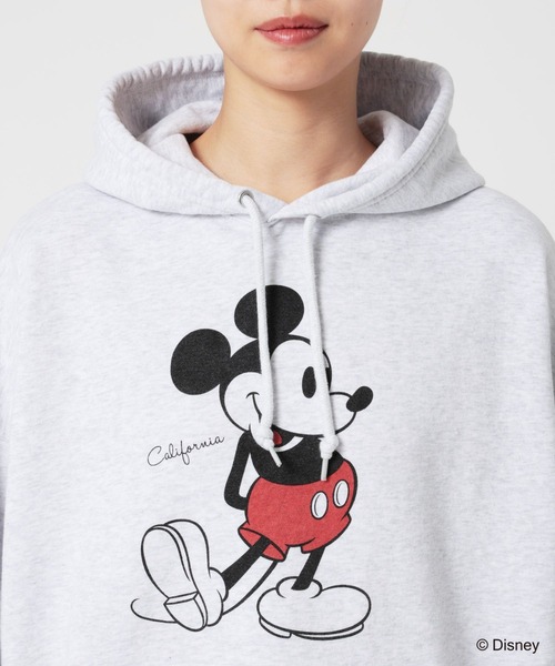 BARNYARDSTORM（バンヤードストーム）の「BARNYARDSTORM / GOOD ROCK SPEED別注 / Mickey / フーディー【一部店舗限定】（パーカー・レディース・ベージュ/チャコールグレー/グレー・FREE）」の13枚目の写真