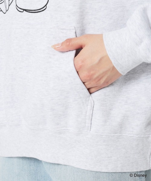 BARNYARDSTORM（バンヤードストーム）の「BARNYARDSTORM / GOOD ROCK SPEED別注 / Mickey / フーディー【一部店舗限定】（パーカー・レディース・ベージュ/チャコールグレー/グレー・FREE）」の5枚目の写真