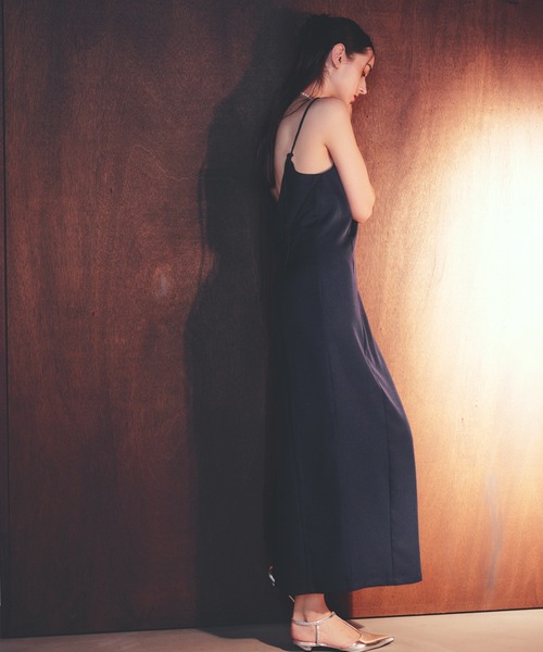 darial（ダリアル）の「【darial】asymmetry cami onepiece アシンメトリー キャミ ワンピース お呼ばれ 結婚式 二次会 成人式 同窓会 セレモニードレス パーティドレス オケージョンドレス（ドレス・レディース・ネイビー/アイボリー/ブラック/ベージュ・M/S）」の12枚目の写真