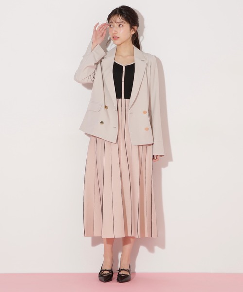 JILL by JILL STUART（ジルバイジルスチュアート）の「〈セットアップ対応〉サマーツイルテーラードジャケット（テーラードジャケット・レディース・グレー/ブルー/ベージュ・SMALL/MEDIUM）」の16枚目の写真