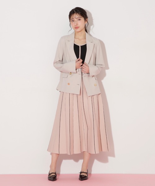 JILL by JILL STUART（ジルバイジルスチュアート）の「〈セットアップ対応〉サマーツイルテーラードジャケット（テーラードジャケット・レディース・グレー/ブルー/ベージュ・SMALL/MEDIUM）」の17枚目の写真