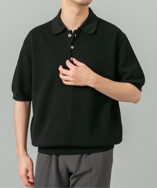 セール】『WEB限定』変形カノコ半袖ニットポロ（ポロシャツ）｜URBAN
