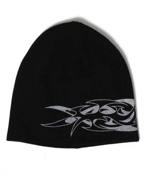 WEGO（ウィゴー）の「WEGO/トライバルロゴシングルニットワッチ（ニットキャップ/ビーニー・レディース・グレー/ブラック・FREE）」の6枚目の写真