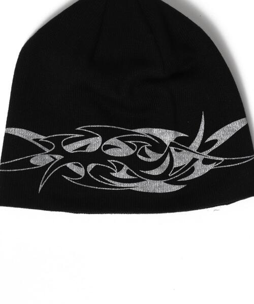 WEGO（ウィゴー）の「WEGO/トライバルロゴシングルニットワッチ（ニットキャップ/ビーニー・レディース・グレー/ブラック・FREE）」の8枚目の写真