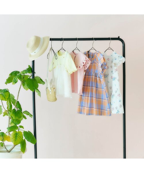 apres les cours（アプレレクール）の「【ジュニア対応】お花刺繍ドッキングチュール半袖トップス（Tシャツ/カットソー・キッズ・サックスブルー/イエロー・80/90/100/110/120/130/140）」の11枚目の写真