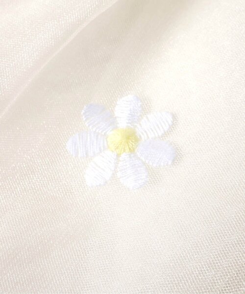 apres les cours（アプレレクール）の「【ジュニア対応】お花刺繍ドッキングチュール半袖トップス（Tシャツ/カットソー・キッズ・サックスブルー/イエロー・80/90/100/110/120/130/140）」の14枚目の写真