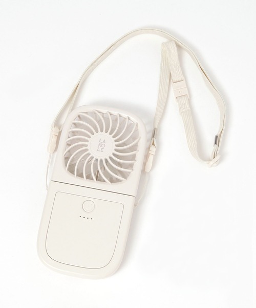LAKOLE（ラコレ）の「【モバイルバッテリーにもなる】バッテリー＆ショルダー付きファン / 284564（生活家電・レディース・アイボリー/チャコールグレー・FREE）」の21枚目の写真