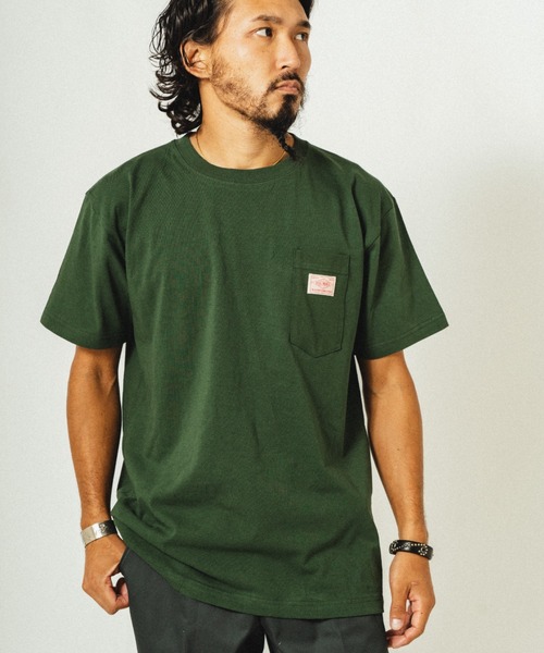 BIG MIKE(ビッグマイク)の「BIG MIKE ビックマイク/ 新サングラスポケット 半袖 Tシャツ // 102528500(Tシャツ/カットソー・メンズ・ホワイト/ブラック/グリーン系その他/ブルー系その他/チャコール・LARGE/X-LARGE/MEDIUM)」の4枚目の写真