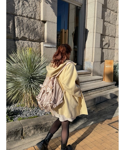 JUMELLE（ジュメロ）の「【Casselini】リボンバックパック（バックパック/リュック・レディース・ベージュ/ブラック・FREE）」の11枚目の写真