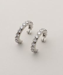 【関税込み】Justine Clenquet シルバー Nina ラージ ピアス JUSTINE CLENQUET(ジュスティーヌ クランケ)公式通販