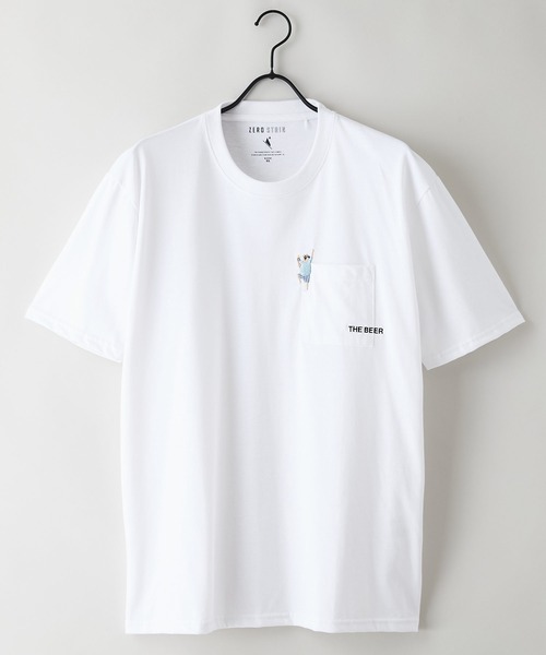 LB/S (エルビーエス)の「【汗染みの目立ちにくいTシャツ ZEROSTAIN/ゼロステイン】胸ポケット 刺繍Tシャツ 防汚 UVカット アニマル おじさん ビール アメ車(Tシャツ/カットソー・メンズ・ホワイト系その他3/ブラック系その他2/ホワイト系その他2/ブルー系その他/ベージュ系その他/ベージュ系その他3・LARGE/MEDIUM/X-LARGE)」の10枚目の写真