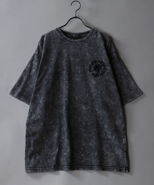 SITRY（シトリー）の「Chemical Wash Hard Graphic T-Shirt/ケミカル加工 グランジ ヴィンテージライク オーバーサイズ 半袖Tシャツ レディース メンズ（Tシャツ/カットソー・メンズ・ブラック系その他3/ブラック系その他/ブラック系その他2・L/M）」の8枚目の写真