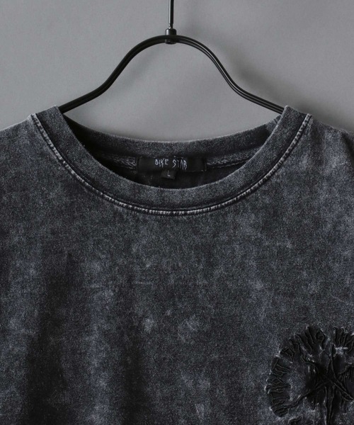 SITRY（シトリー）の「Chemical Wash Hard Graphic T-Shirt/ケミカル加工 グランジ ヴィンテージライク オーバーサイズ 半袖Tシャツ レディース メンズ（Tシャツ/カットソー・メンズ・ブラック系その他3/ブラック系その他/ブラック系その他2・L/M）」の10枚目の写真