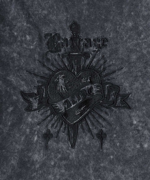 SITRY（シトリー）の「Chemical Wash Hard Graphic T-Shirt/ケミカル加工 グランジ ヴィンテージライク オーバーサイズ 半袖Tシャツ レディース メンズ（Tシャツ/カットソー・メンズ・ブラック系その他3/ブラック系その他/ブラック系その他2・L/M）」の14枚目の写真