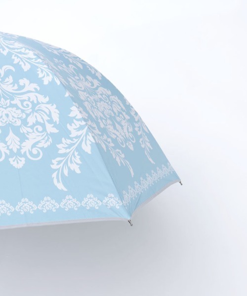 axes femme（アクシーズファム）の「ダマスク柄晴雨兼用ショート傘（長傘・レディース・ブルー/ピンク/チャコール・FREE）」の6枚目の写真