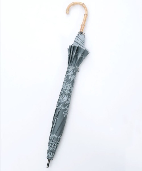 axes femme（アクシーズファム）の「ダマスク柄晴雨兼用ショート傘（長傘・レディース・ブルー/ピンク/チャコール・FREE）」の12枚目の写真