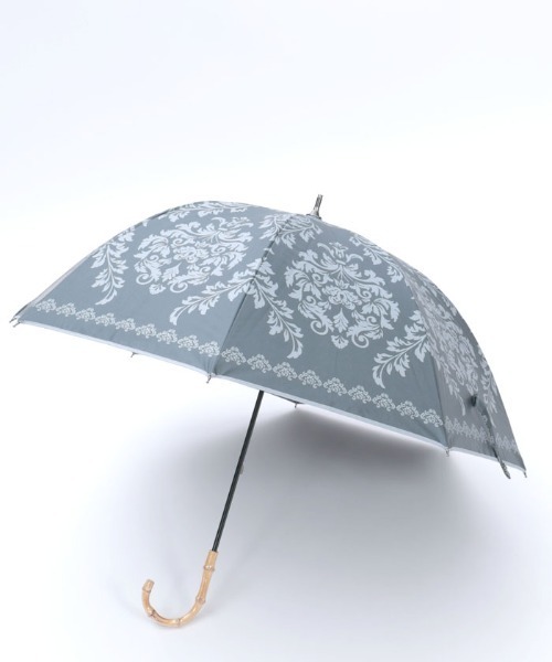 axes femme（アクシーズファム）の「ダマスク柄晴雨兼用ショート傘（長傘・レディース・ブルー/ピンク/チャコール・FREE）」の13枚目の写真