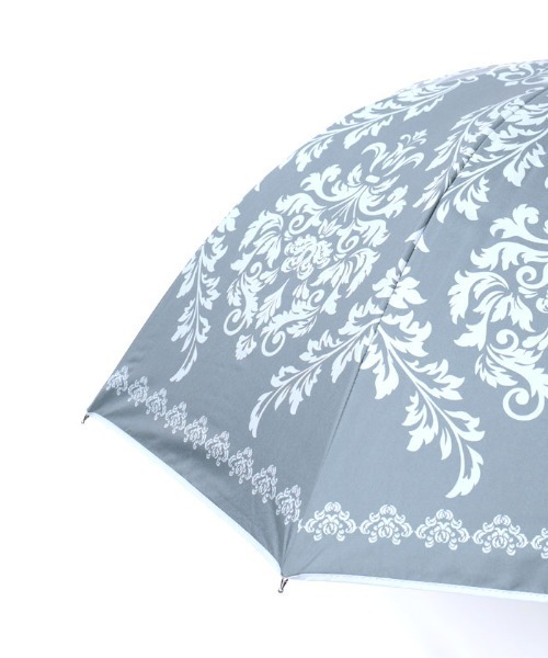 axes femme（アクシーズファム）の「ダマスク柄晴雨兼用ショート傘（長傘・レディース・ブルー/ピンク/チャコール・FREE）」の15枚目の写真