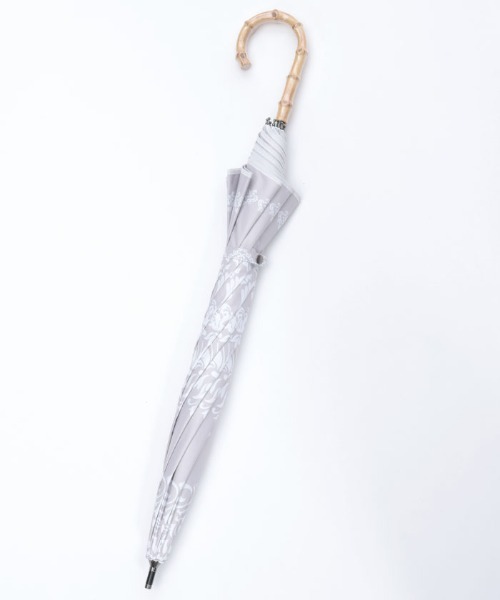 axes femme（アクシーズファム）の「ダマスク柄晴雨兼用ショート傘（長傘・レディース・ブルー/ピンク/チャコール・FREE）」の21枚目の写真