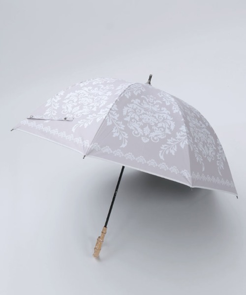 axes femme（アクシーズファム）の「ダマスク柄晴雨兼用ショート傘（長傘・レディース・ブルー/ピンク/チャコール・FREE）」の22枚目の写真