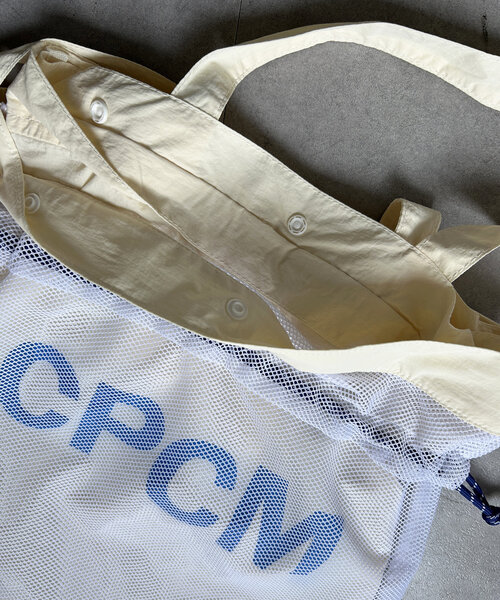 CPCM(シーピーシーエム)の「3WAYメッシュ巾着トート(トートバッグ・レディース・グリーン/オレンジ/アイボリー/ブルー・FREE)」の13枚目の写真