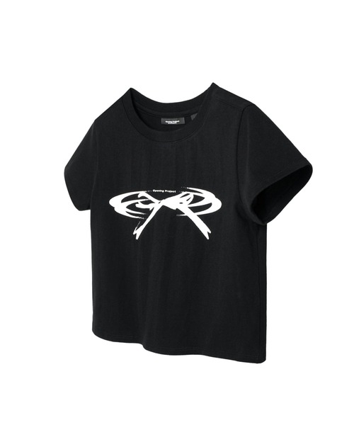 【Opening Project】W Cropped Calling Half T Shirt /追跡付 ピンク系 Opening Project(オープニングプロジェクト) Tシャツ