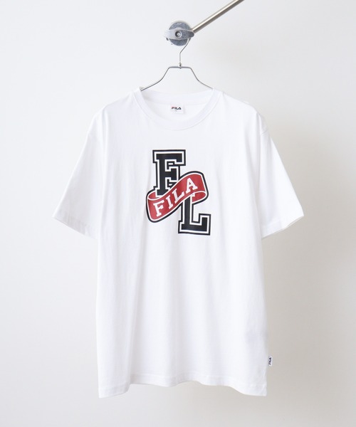 FILA(フィラ)の「FILA T-SHIRTS コットン 刺繍/プリント/ポケット ロゴTシャツ(Tシャツ/カットソー・メンズ・ライトイエロー/ネイビー/グリーン/ワイン/ブルー/ホワイト/グリーン系/ブルー系/ブラック/イエロー系/ホワイト系/ネイビー系/ネイビー系1/グリーン系1/ホワイト系1/ネイビー系2/ブラック系・M/L/LL)」の3枚目の写真