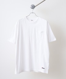FILA T-SHIRTS コットン 刺繍/プリント/ポケット ロゴTシャツ