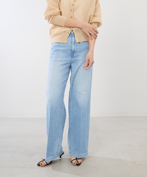 RED CARD TOKYO（レッドカード）の「【RED CARD TOKYO】Slogan-ルーズストレートデニムパンツ（デニムパンツ・レディース・ライトブルー・23/24）」の11枚目の写真