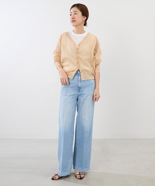 RED CARD TOKYO（レッドカード）の「【RED CARD TOKYO】Slogan-ルーズストレートデニムパンツ（デニムパンツ・レディース・ライトブルー・23/24）」の13枚目の写真