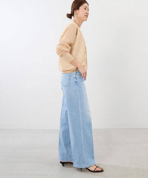 RED CARD TOKYO（レッドカード）の「【RED CARD TOKYO】Slogan-ルーズストレートデニムパンツ（デニムパンツ・レディース・ライトブルー・23/24）」の15枚目の写真