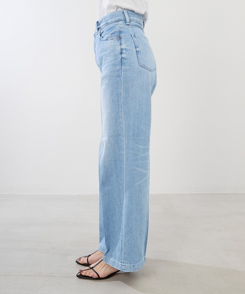 RED CARD TOKYO（レッドカード）の「【RED CARD TOKYO】Slogan-ルーズストレートデニムパンツ（デニムパンツ・レディース・ライトブルー・23/24）」の6枚目の写真