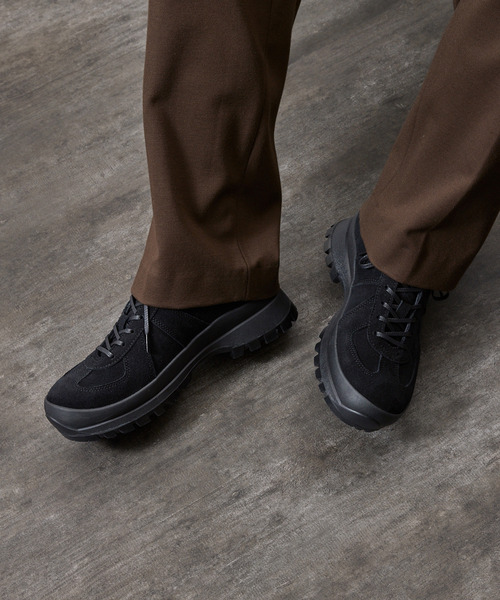 PADRONE（パドローネ）の「PADRONE パドローネ / GERMAN TRAINER with 884C Vibram ビブラムソールジャーマントレーナー 日本製 / PU8840-2006（スニーカー・メンズ・ブラック/ブラック系その他・40/41/42/43）」の20枚目の写真