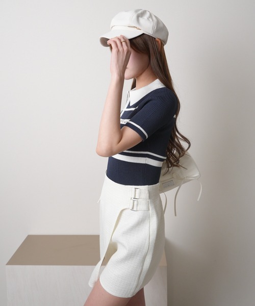 LIPSERVICE（リップサービス）の「ハーフZIPチェーンポケットニット（ニット/セーター・レディース・ブラック/アイボリー/その他1・FREE）」の22枚目の写真