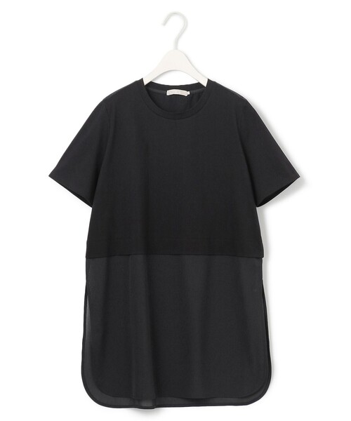 ICB（アイシービー）の「シアージャージーコンビカットソー（Tシャツ/カットソー・レディース・アイボリー系/ダークブラウン系/ブラック系/グレー系・LARGE/X-LARGE）」の19枚目の写真