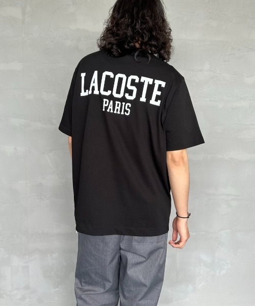 LACOSTE（ラコステ）の「[LACOSTE/ラコステ] ワンポイントロゴ バックプリントTシャツ（Tシャツ/カットソー・レディース・ホワイト/ブラック/カーキ・2/4/3）」の20枚目の写真