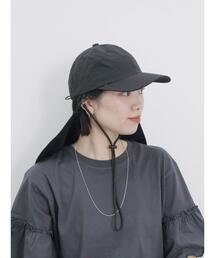 Samansa Mos2 blue | 【接触冷感】ネックカバー付キャップ(ハット)