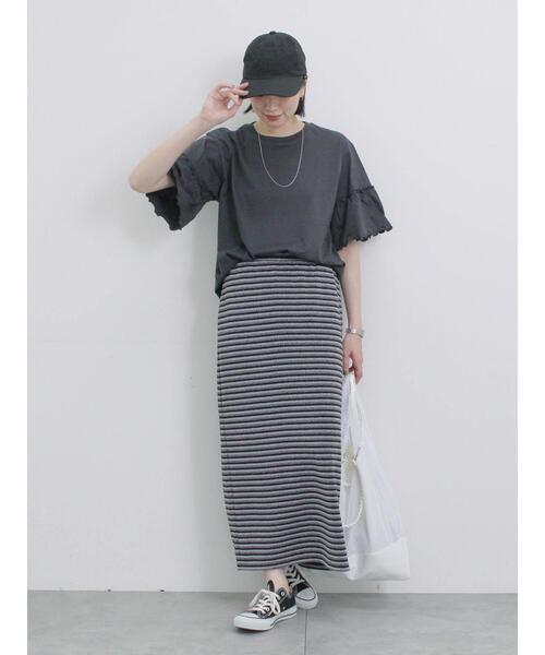 Samansa Mos2 blue（サマンサモスモスブルー）の「【接触冷感】ネックカバー付キャップ（ハット・レディース・キャメル/ベージュ/ブラック・F）」の4枚目の写真