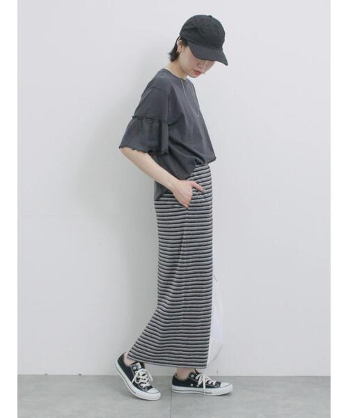 Samansa Mos2 blue(サマンサモスモスブルー)の「【接触冷感】ネックカバー付キャップ(ハット・レディース・キャメル/ベージュ/ブラック・F)」の4枚目の写真