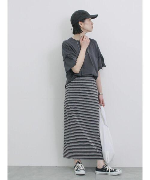 Samansa Mos2 blue(サマンサモスモスブルー)の「【接触冷感】ネックカバー付キャップ(ハット・レディース・キャメル/ベージュ/ブラック・F)」の5枚目の写真