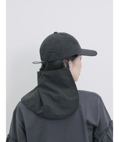 Samansa Mos2 blue(サマンサモスモスブルー)の「【接触冷感】ネックカバー付キャップ(ハット・レディース・キャメル/ベージュ/ブラック・F)」の11枚目の写真