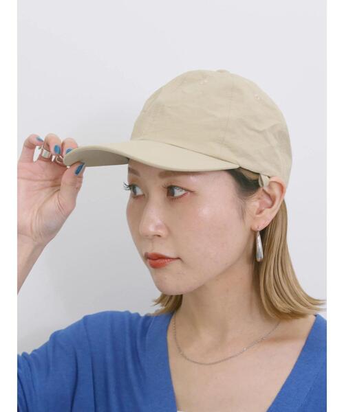 Samansa Mos2 blue(サマンサモスモスブルー)の「【接触冷感】ネックカバー付キャップ(ハット・レディース・キャメル/ベージュ/ブラック・F)」の16枚目の写真