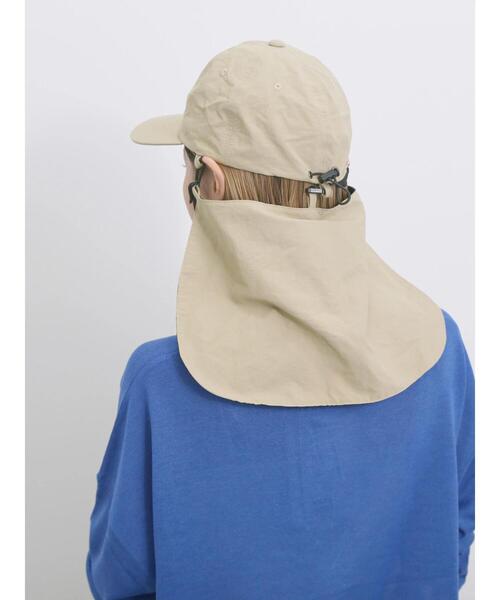 Samansa Mos2 blue（サマンサモスモスブルー）の「【接触冷感】ネックカバー付キャップ（ハット・レディース・キャメル/ベージュ/ブラック・F）」の13枚目の写真