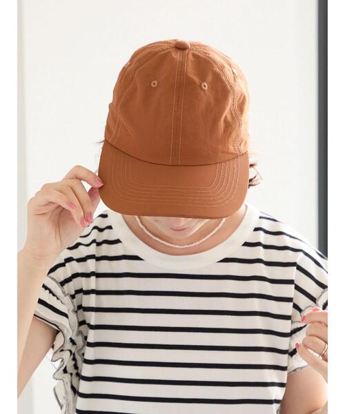 Samansa Mos2 blue（サマンサモスモスブルー）の「【接触冷感】ネックカバー付キャップ（ハット・レディース・キャメル/ベージュ/ブラック・F）」の7枚目の写真