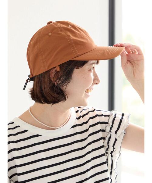 Samansa Mos2 blue（サマンサモスモスブルー）の「【接触冷感】ネックカバー付キャップ（ハット・レディース・キャメル/ベージュ/ブラック・F）」の20枚目の写真