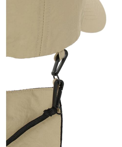 Samansa Mos2 blue（サマンサモスモスブルー）の「【接触冷感】ネックカバー付キャップ（ハット・レディース・キャメル/ベージュ/ブラック・F）」の6枚目の写真