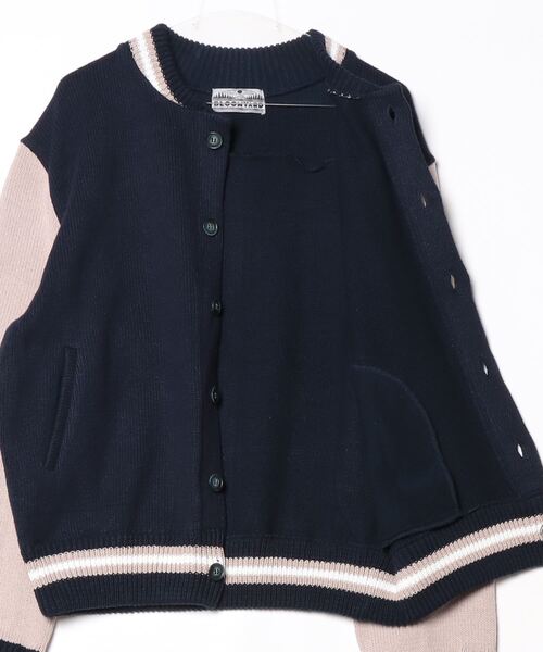 ROYAL FLASH(ロイヤルフラッシュ)の「Bloomyard/ブルームヤード/Knit Varsity Jacket(スタジャン・メンズ・ネイビー/レッド・M/L)」の4枚目の写真